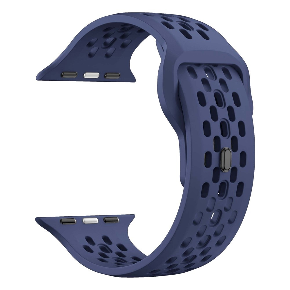 Correa Sport de silicona Apple Watch Series 9 45mm Azul oscuro