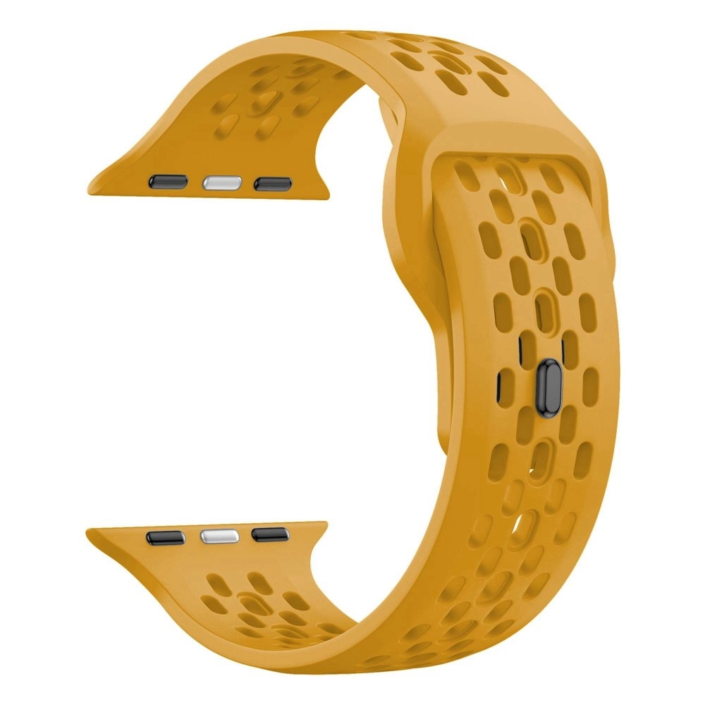 Correa Sport de silicona Apple Watch Series 9 45mm Amarillo