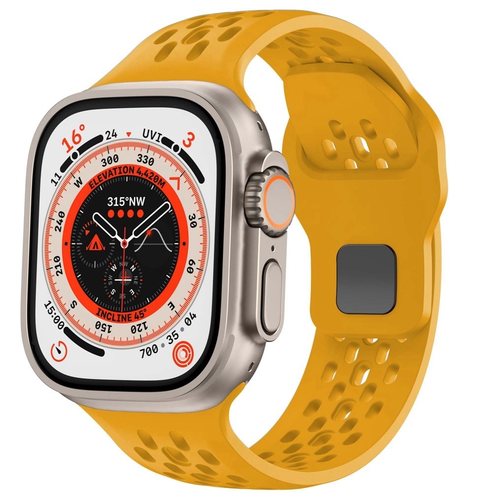 Correa Sport de silicona Apple Watch Series 1-3 42mm Amarillo