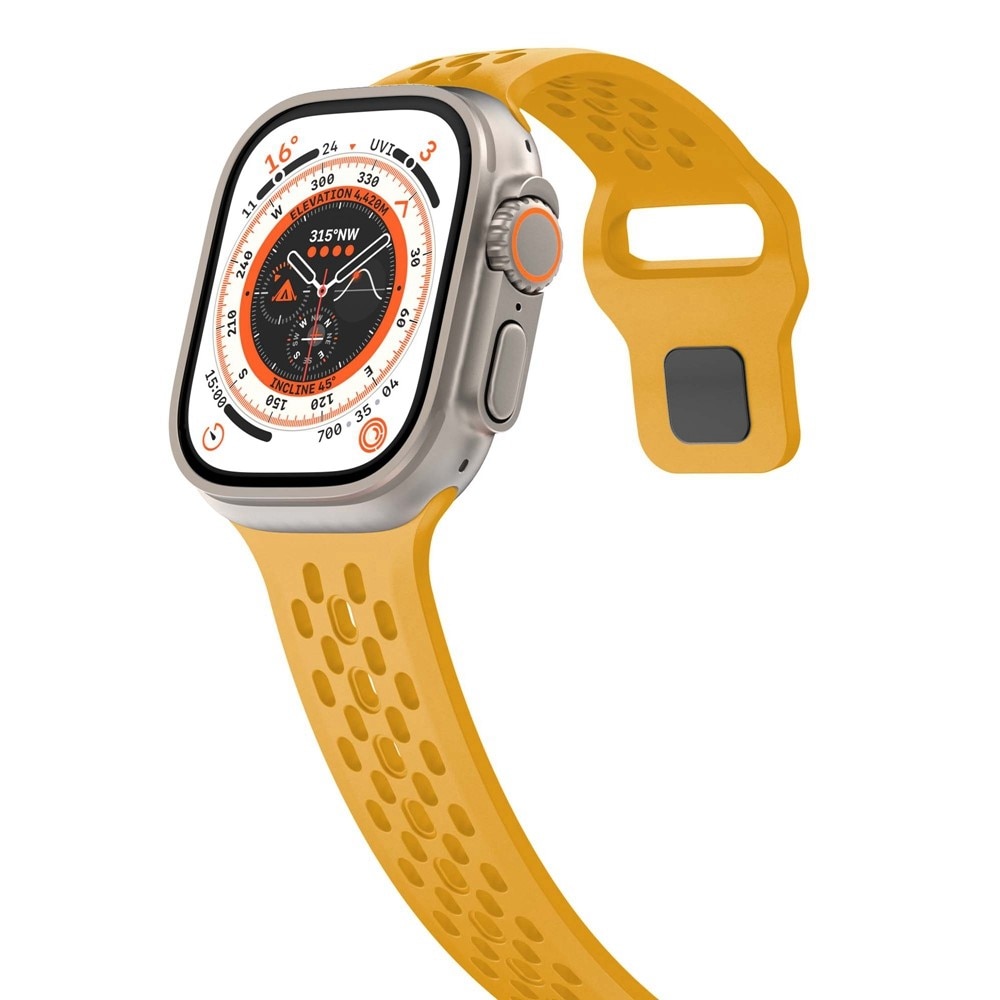 Correa Sport de silicona Apple Watch Series 1-3 42mm Amarillo