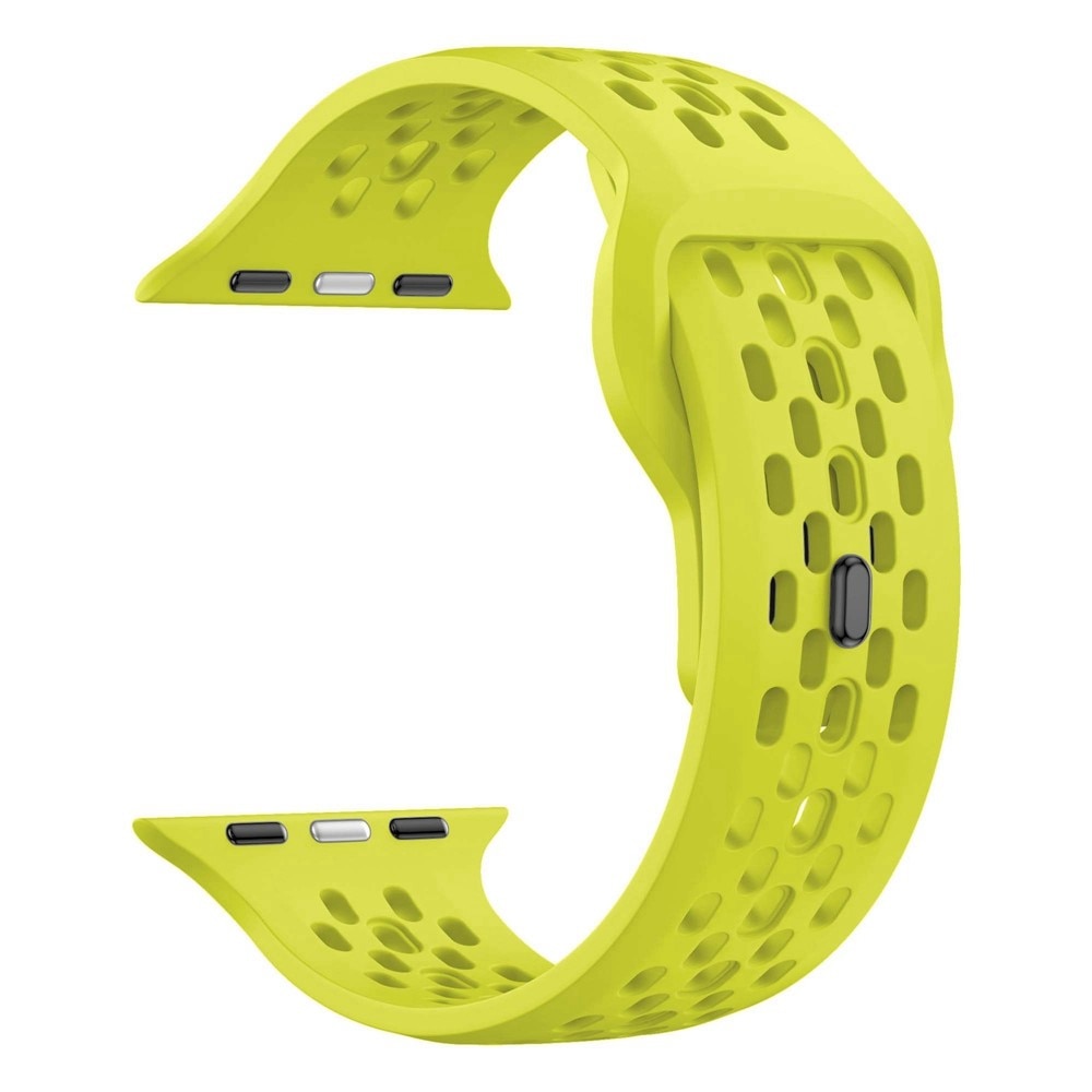 Correa Sport de silicona Apple Watch SE 44mm Smarillo neón