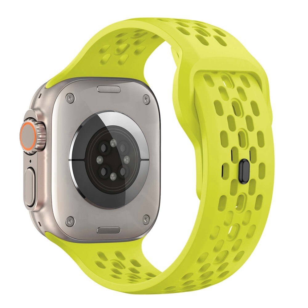 Correa Sport de silicona Apple Watch Series 1-3 42mm Smarillo neón