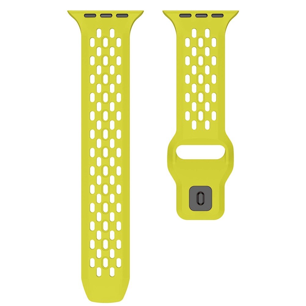 Correa Sport de silicona Apple Watch Series 1-3 42mm Smarillo neón