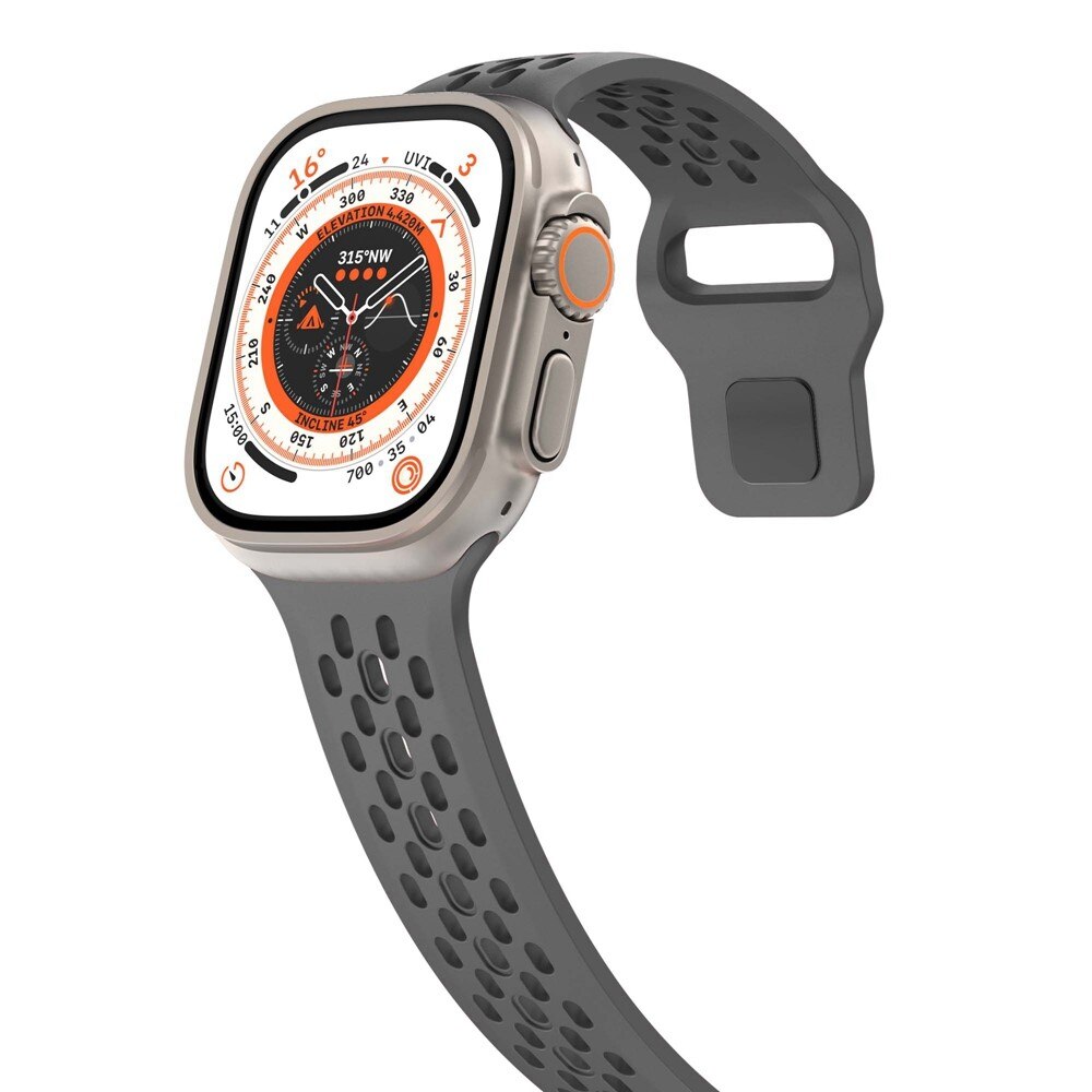 Correa Sport de silicona Apple Watch Ultra 49mm 1st Gen Gris oscuro