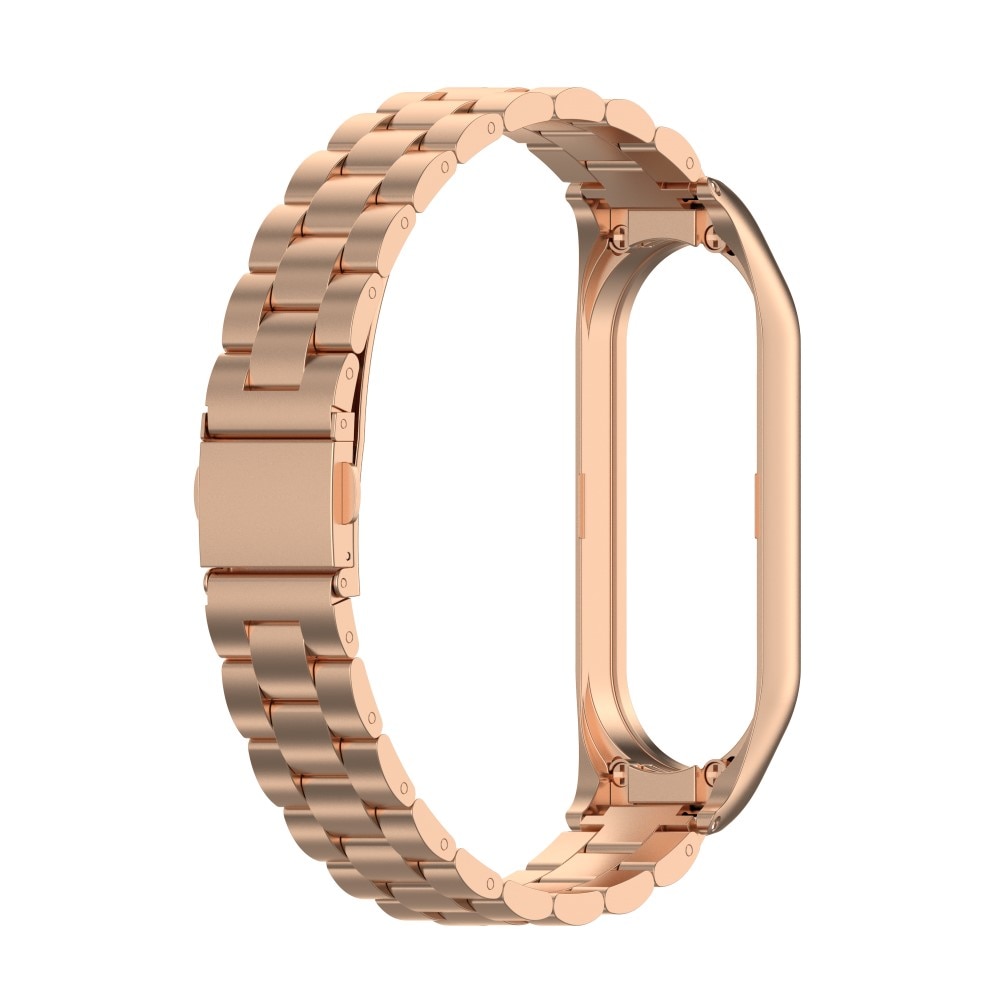 Correa de acero Xiaomi Mi Band 5/6 Oro rosa