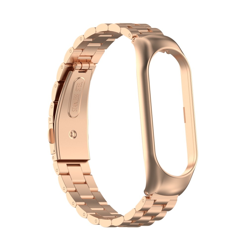 Correa de acero Xiaomi Mi Band 5/6 Oro rosa