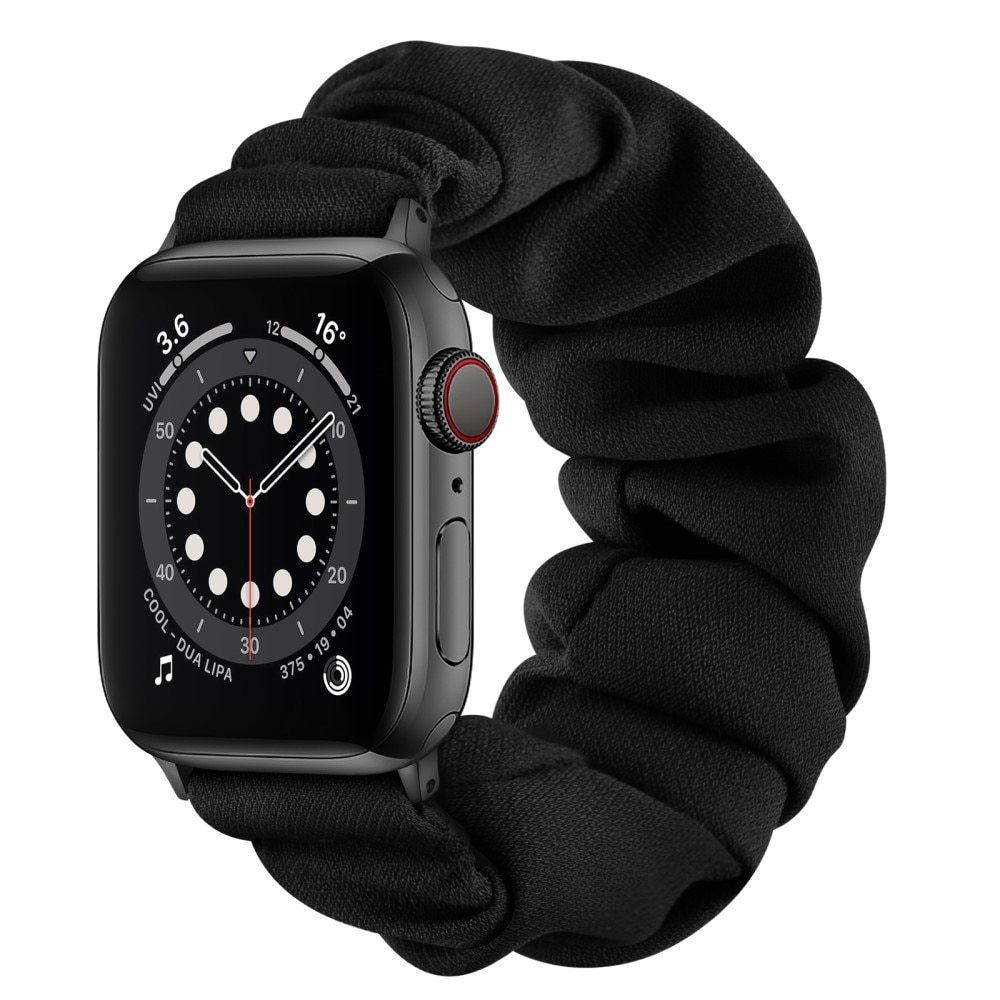 Correa Scrunchie Apple Watch 41mm Series 7 negro