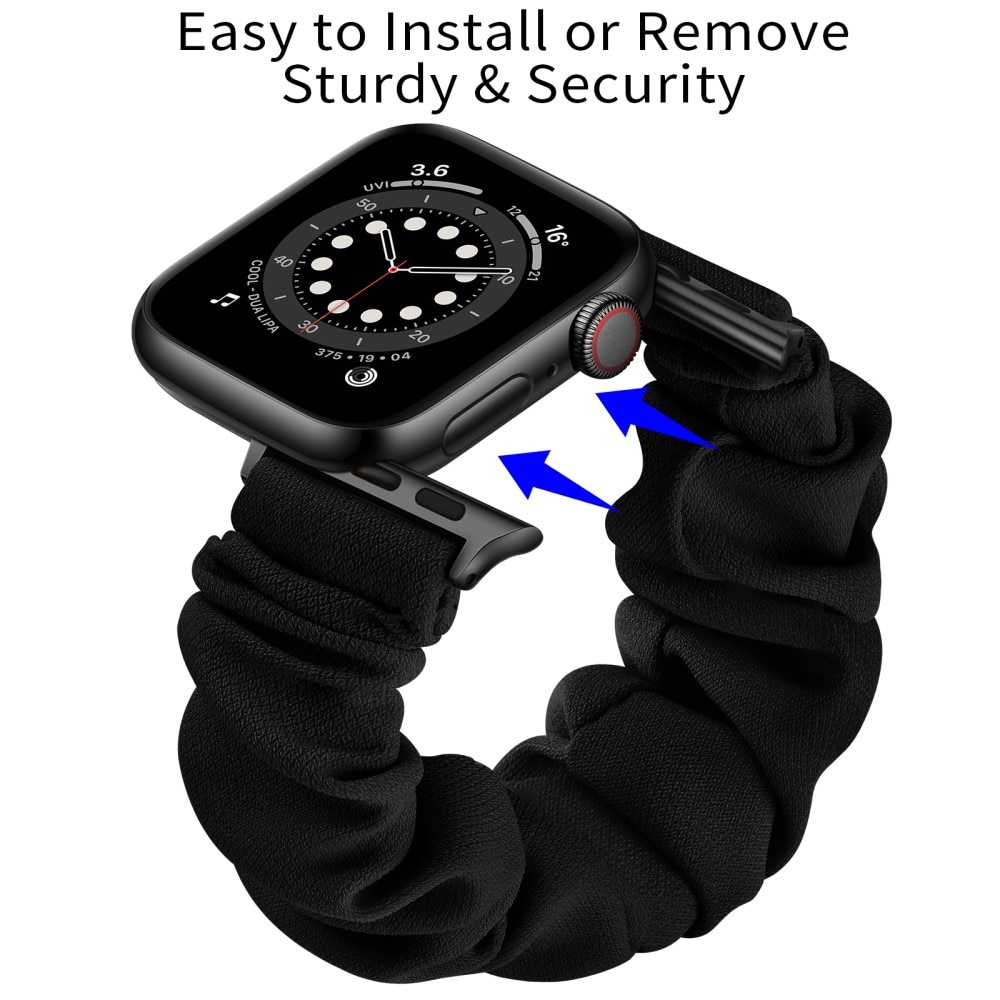 Correa Scrunchie Apple Watch 38mm negro