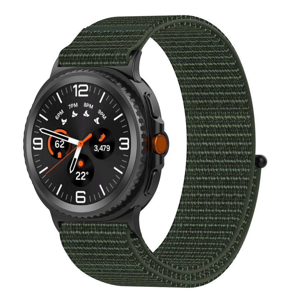 Correa de nailon Samsung Galaxy Watch 8 44mm Verde