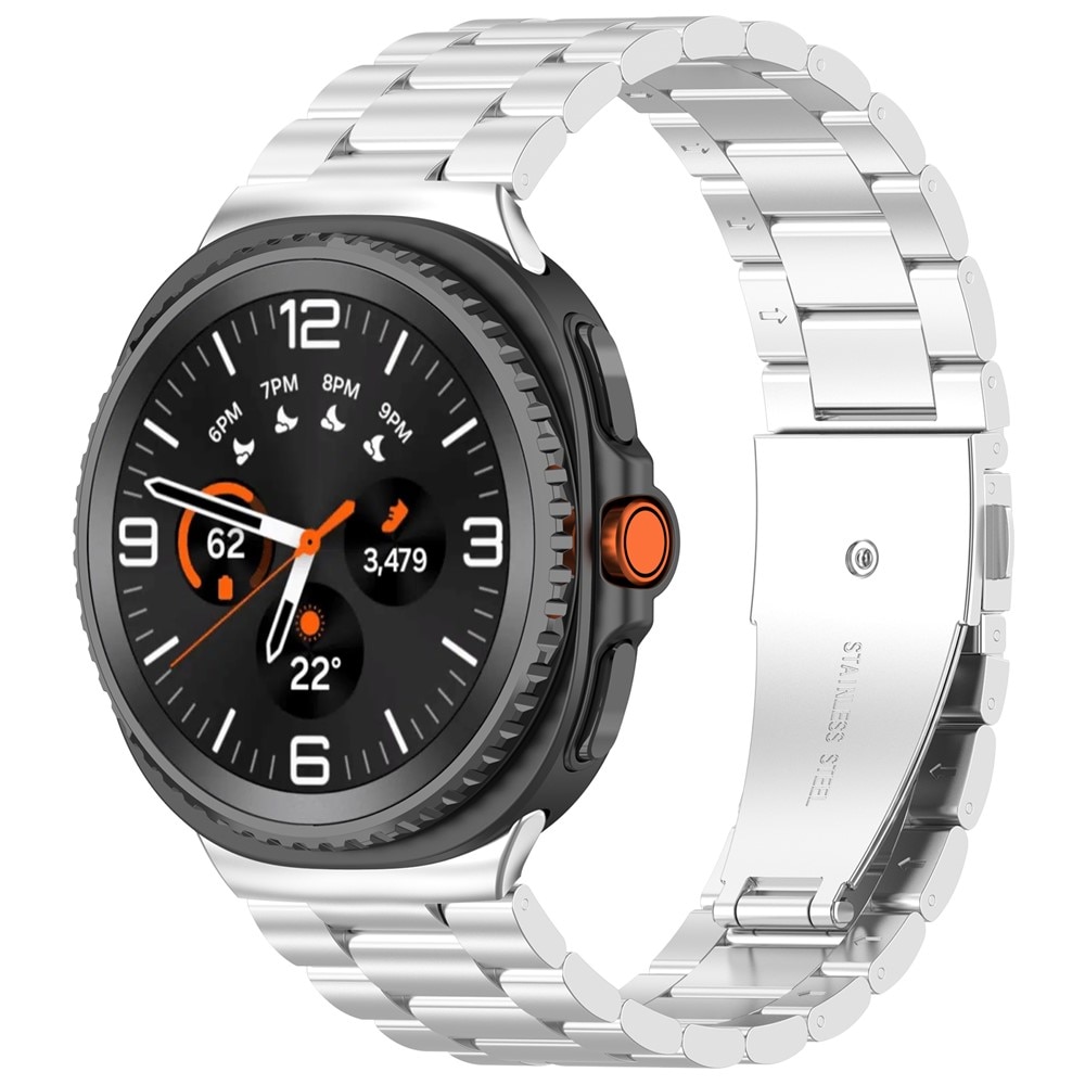 Correa de acero Samsung Galaxy Watch Ultra (2025) Plata