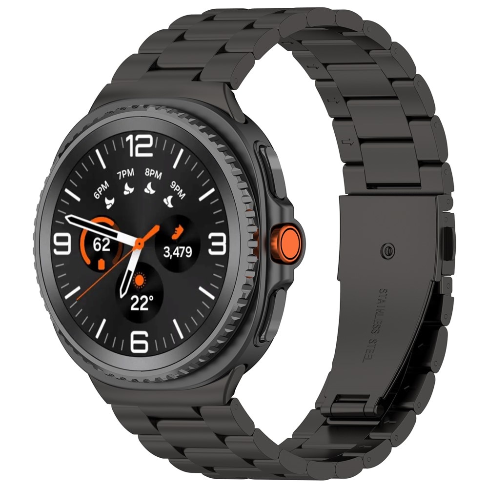 Correa de acero Samsung Galaxy Watch 8 Classic Negro