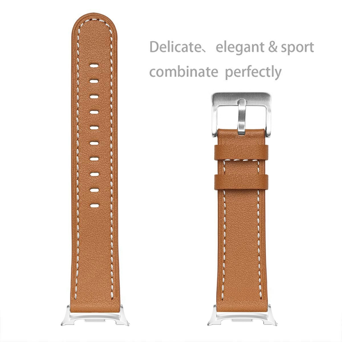 Correa de Piel Samsung Galaxy Watch 8 40mm Cognac