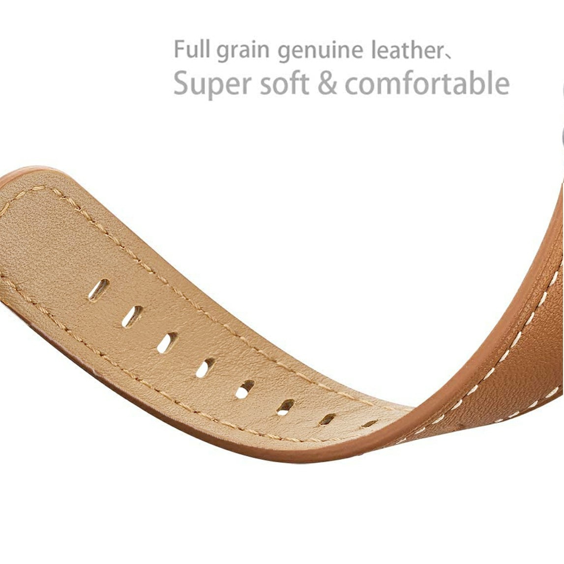 Correa de Piel Samsung Galaxy Watch 8 40mm Cognac