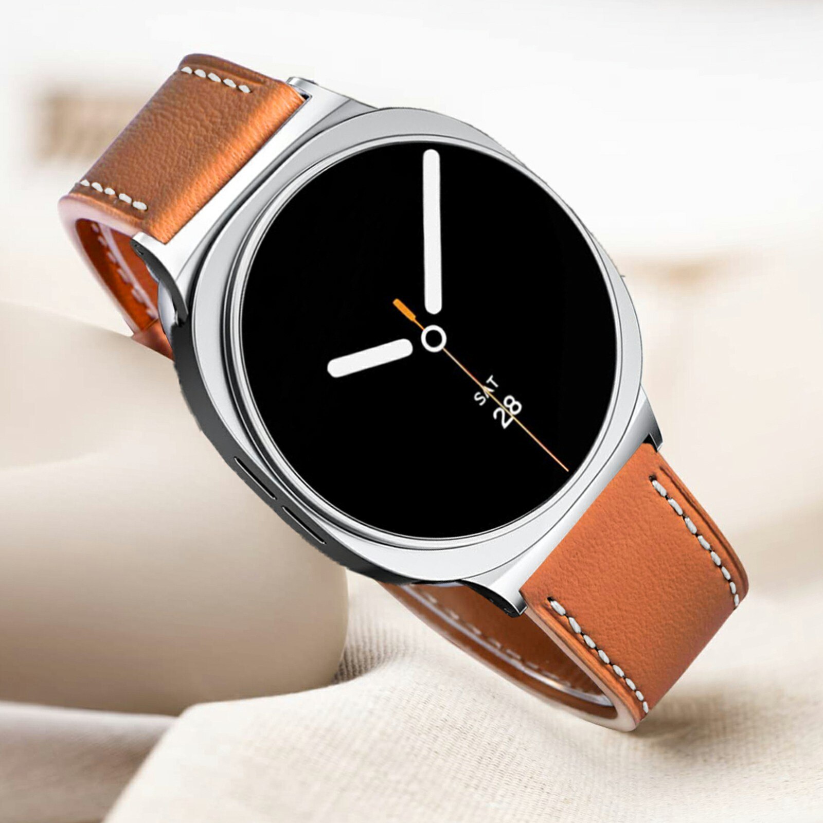 Correa de Piel Samsung Galaxy Watch 8 40mm Cognac
