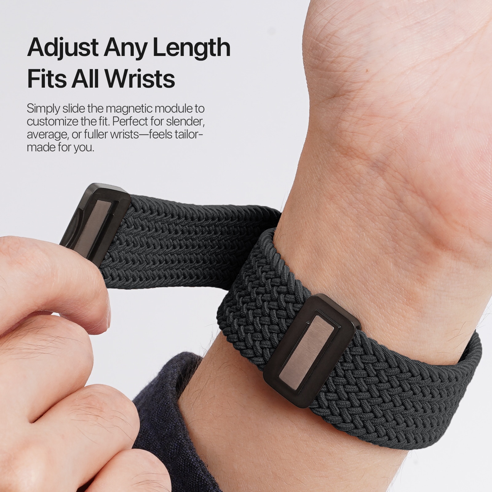 Correa de Nylon Woven Apple Watch Series 4-6 44mm Navy
