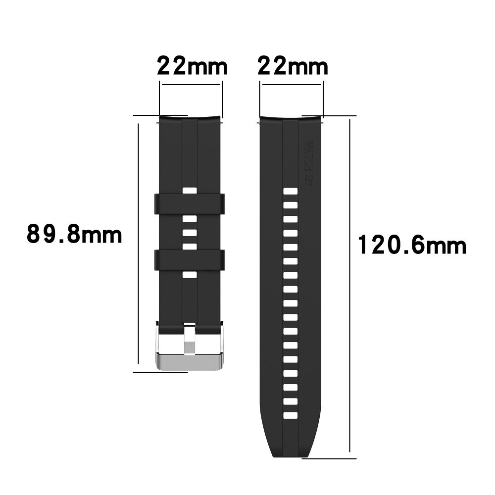 Correa de silicona para Huawei Watch 3/Watch 3 Pro, Negro