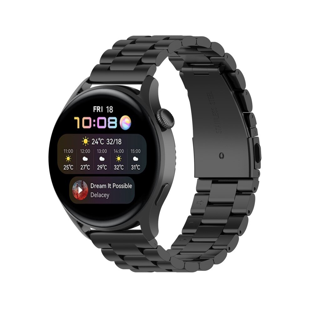 Correa de acero Huawei Watch 3/3 Pro Negro