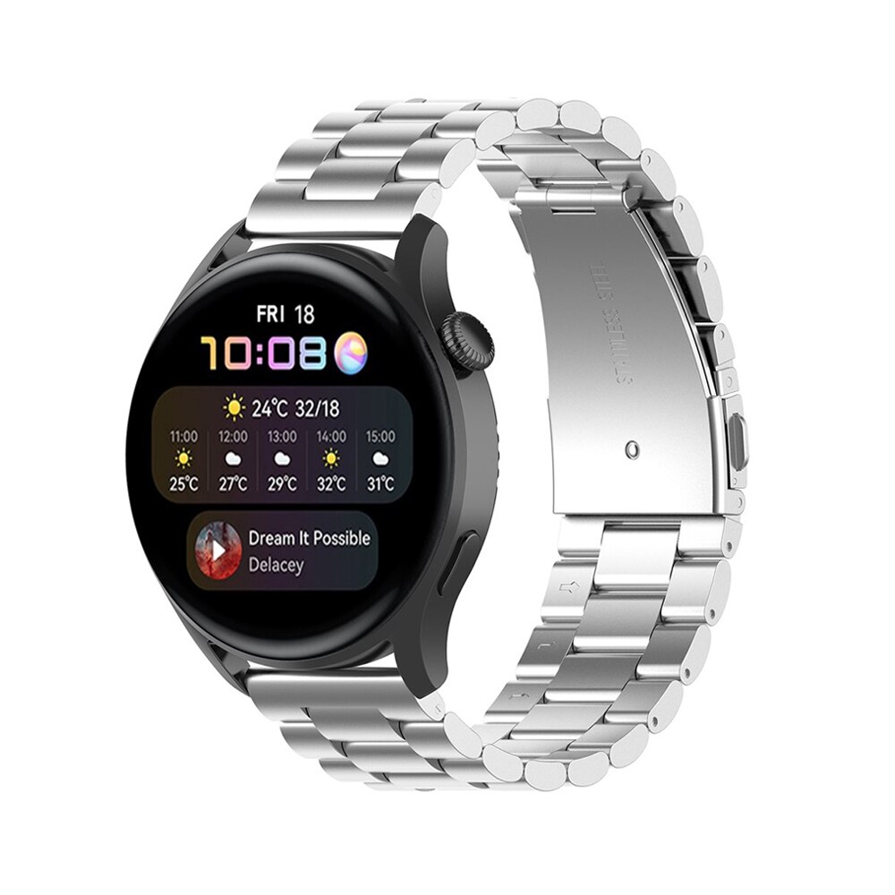 Correa de acero Huawei Watch GT 3 46mm/Watch GT Runner Plata