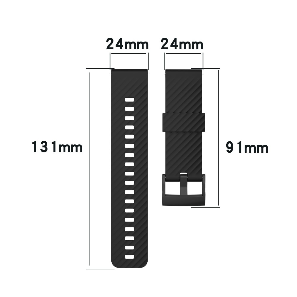 Correa de silicona para Suunto Core Alpha, Negro