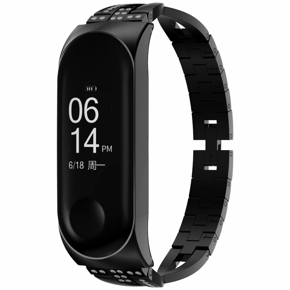 Correa Cristal Xiaomi Mi Band 3/4 Black