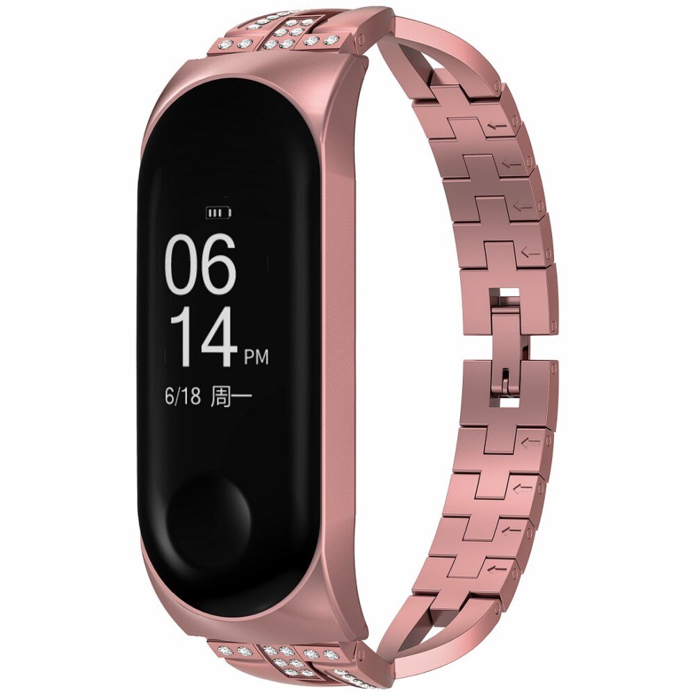 Correa Cristal Xiaomi Mi Band 3/4 Rose Gold