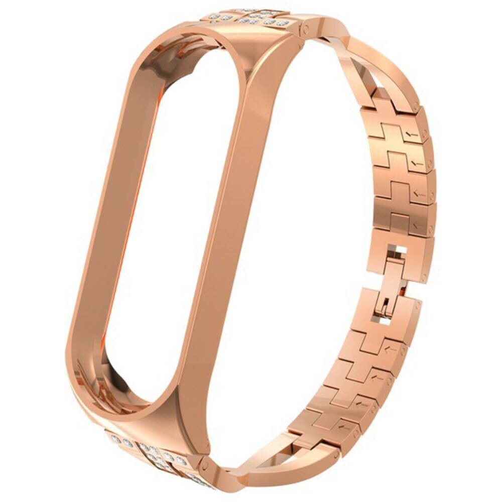 Correa Cristal Xiaomi Mi Band 3/4 Oro rosa