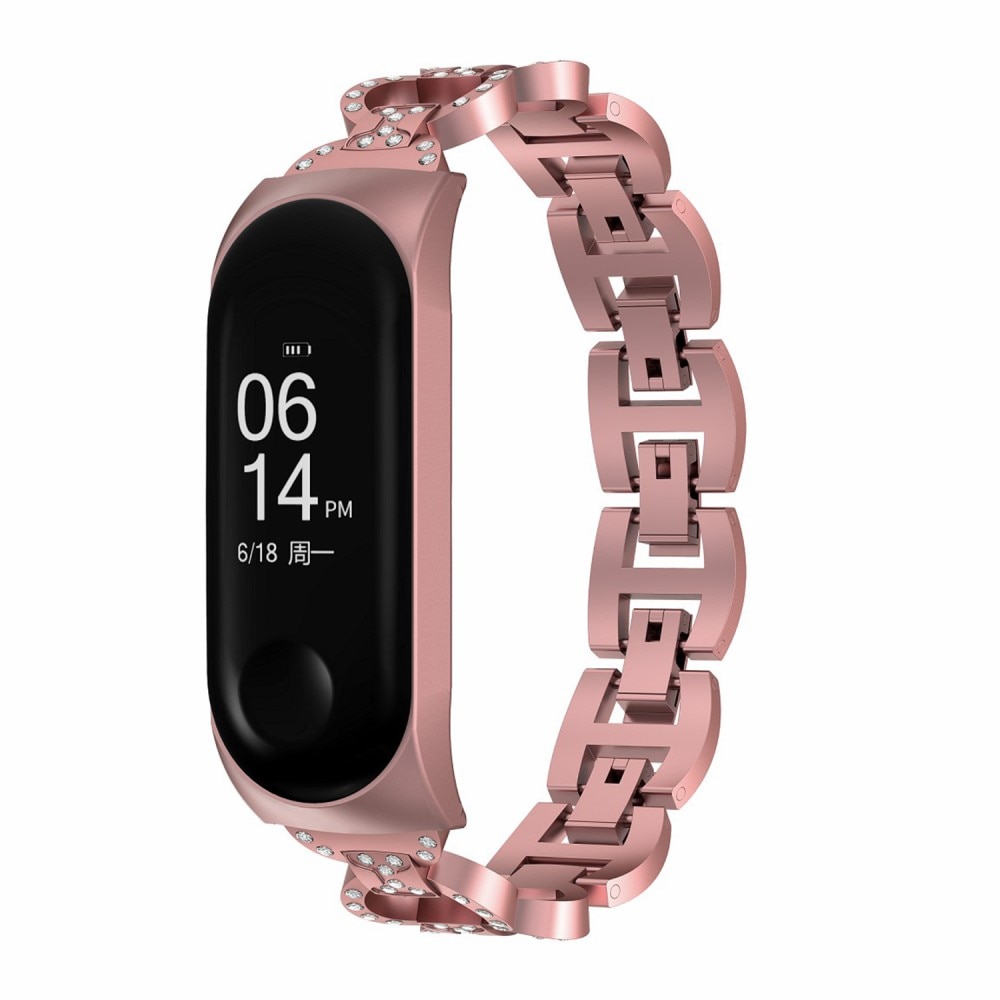 Correa Rhinestone bracelet Xiaomi Mi Band 5/6 Pink