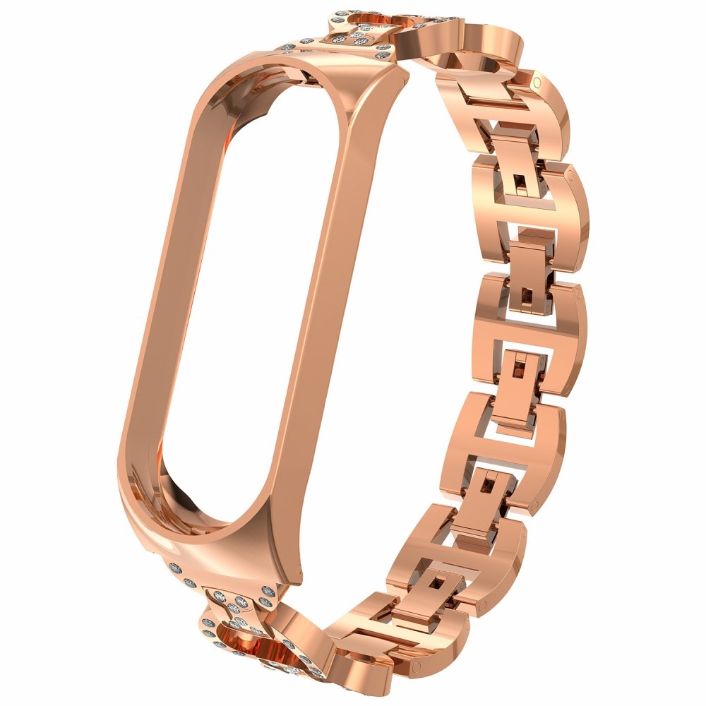 Correa Rhinestone bracelet Xiaomi Mi Band 5/6 Rose Gold
