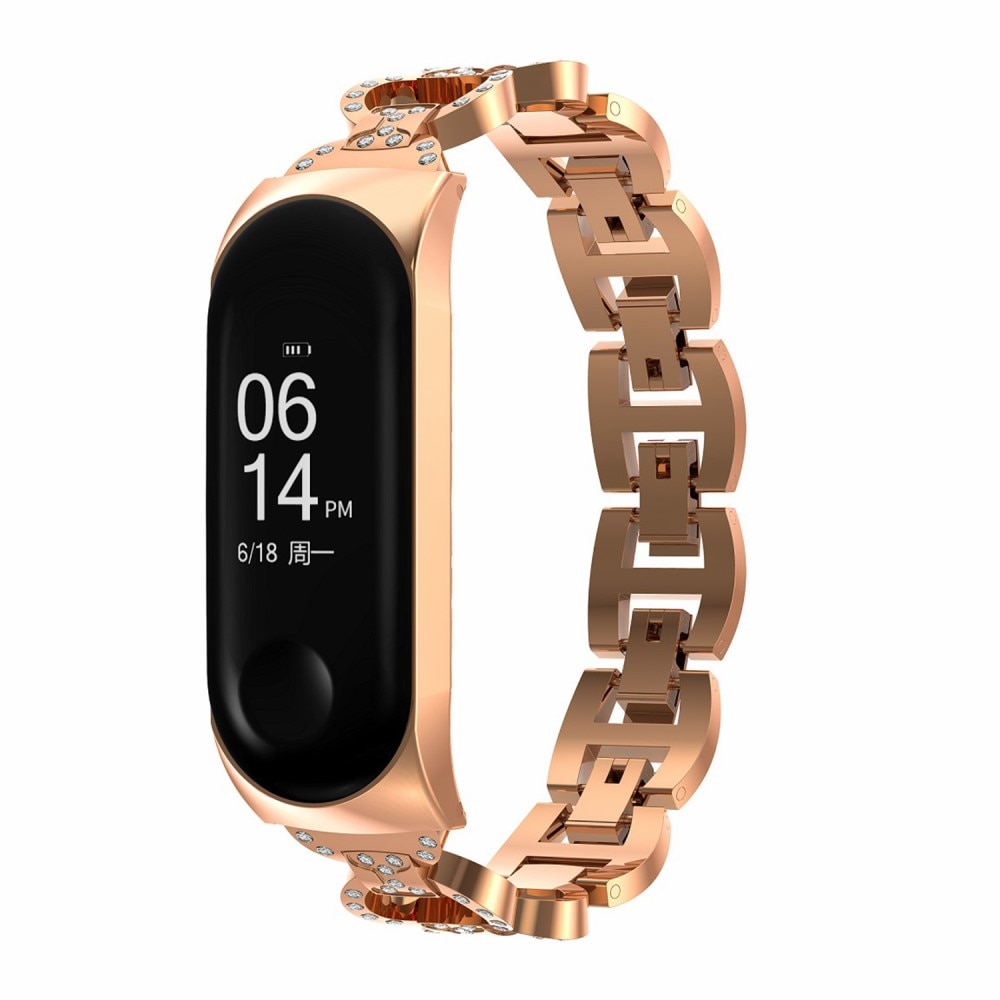 Correa Rhinestone bracelet Xiaomi Mi Band 5/6 Rose Gold