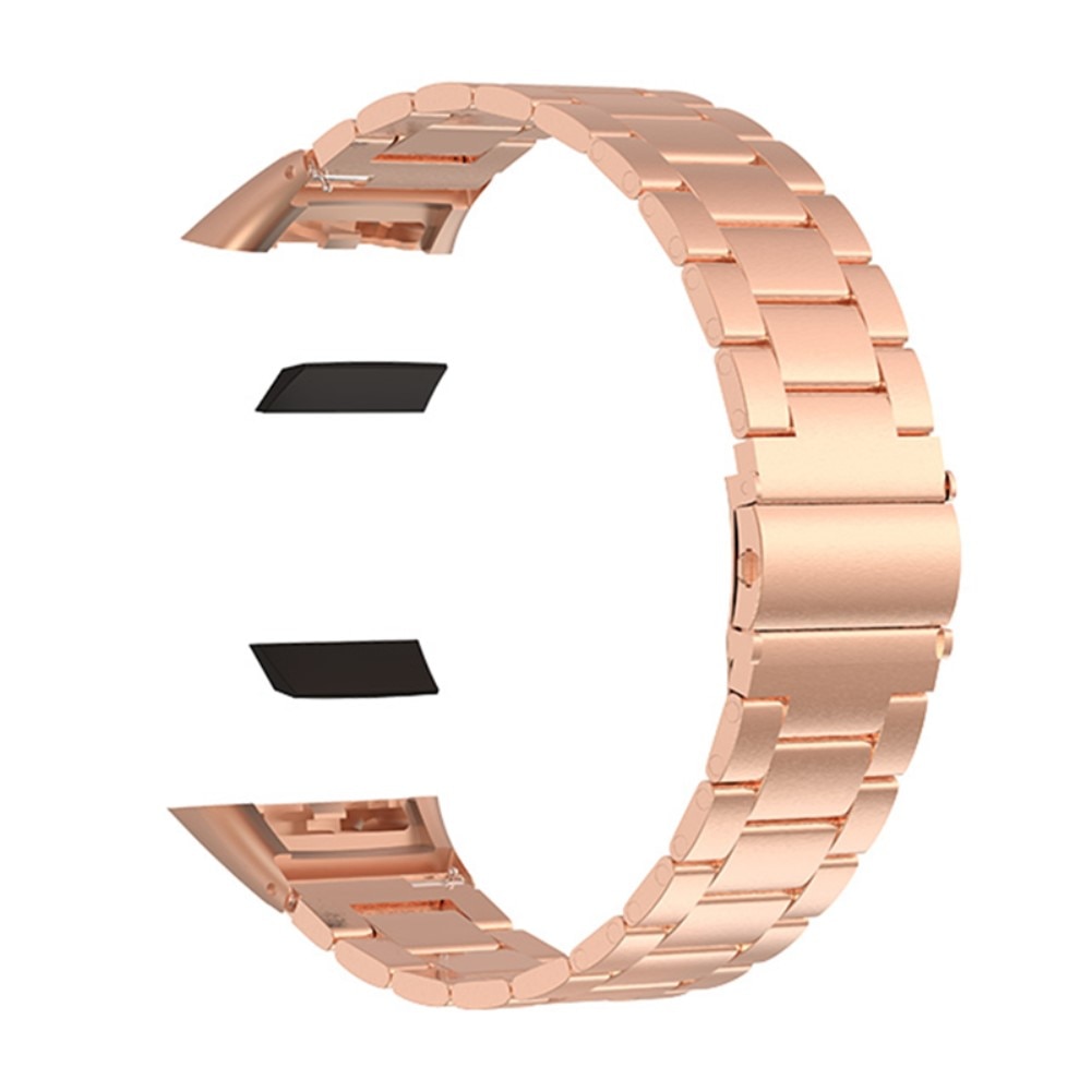 Correa de acero Huawei Band 6 Oro rosa