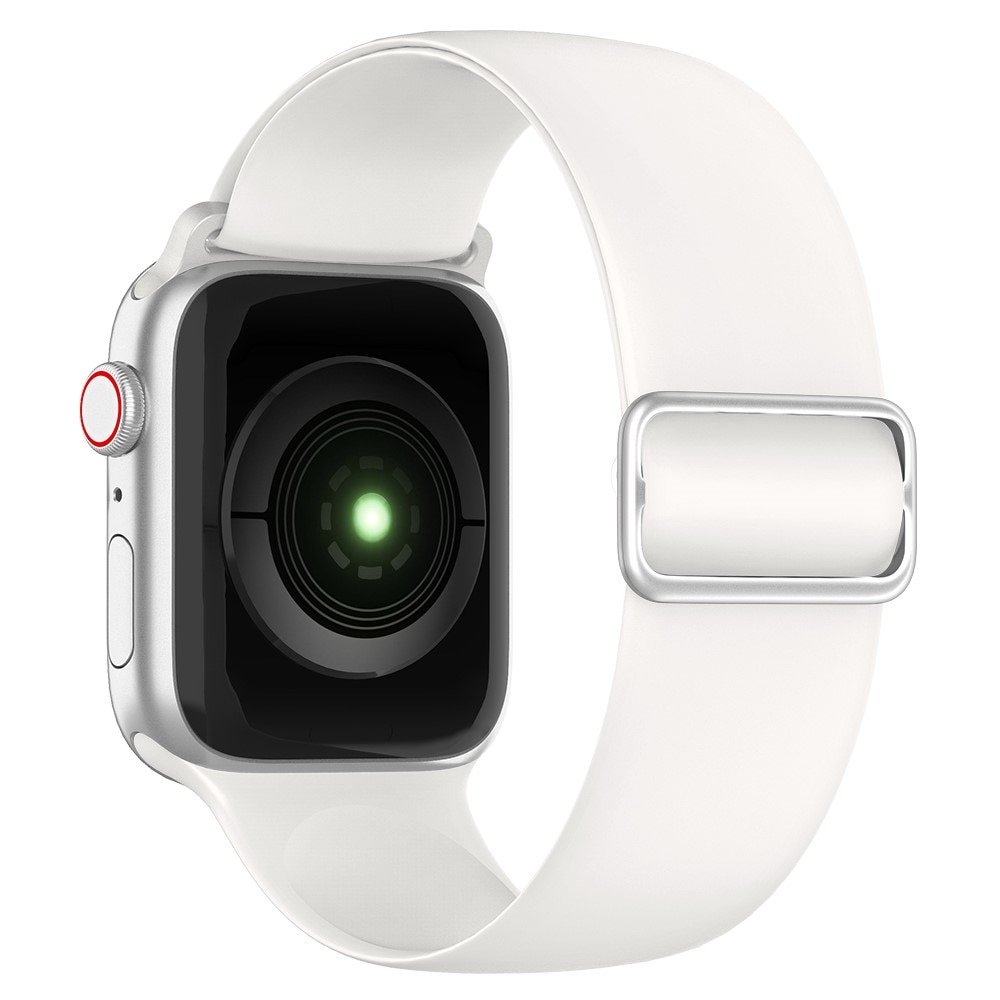 Correa elástica de silicona Apple Watch 41mm Series 7 blanco