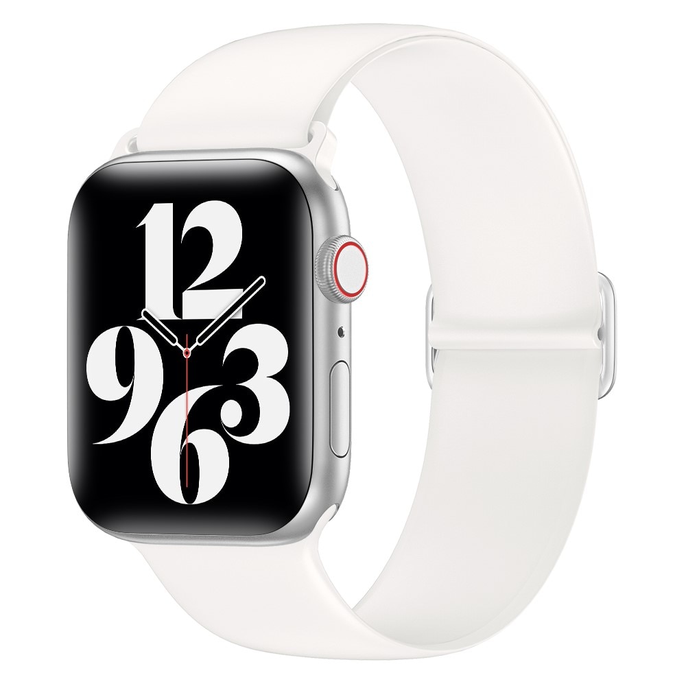 Correa elástica de silicona Apple Watch 41mm Series 9 blanco