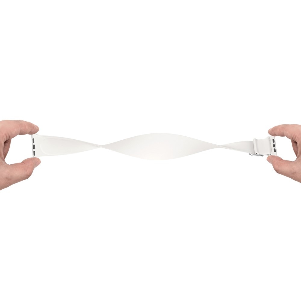 Correa elástica de silicona Apple Watch 42mm blanco