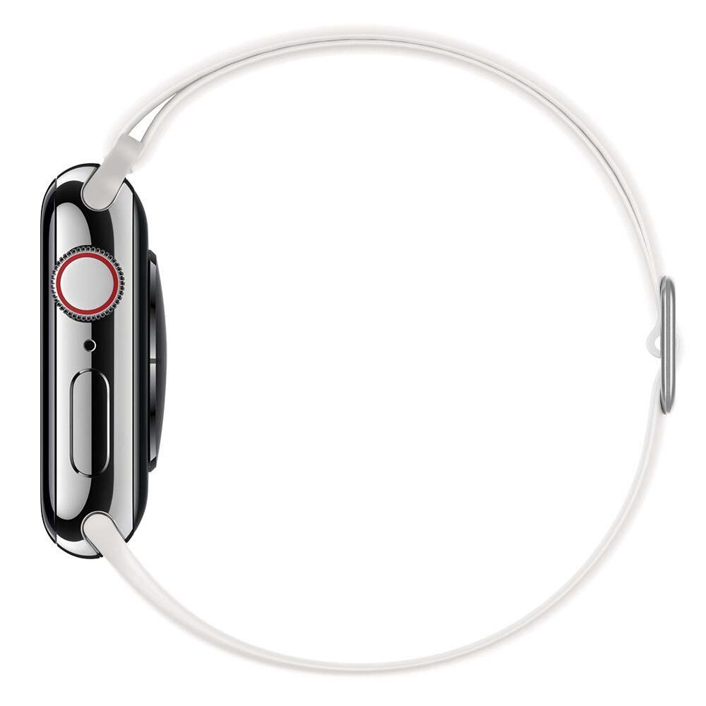 Correa elástica de silicona Apple Watch 45mm Series 8 Blanco