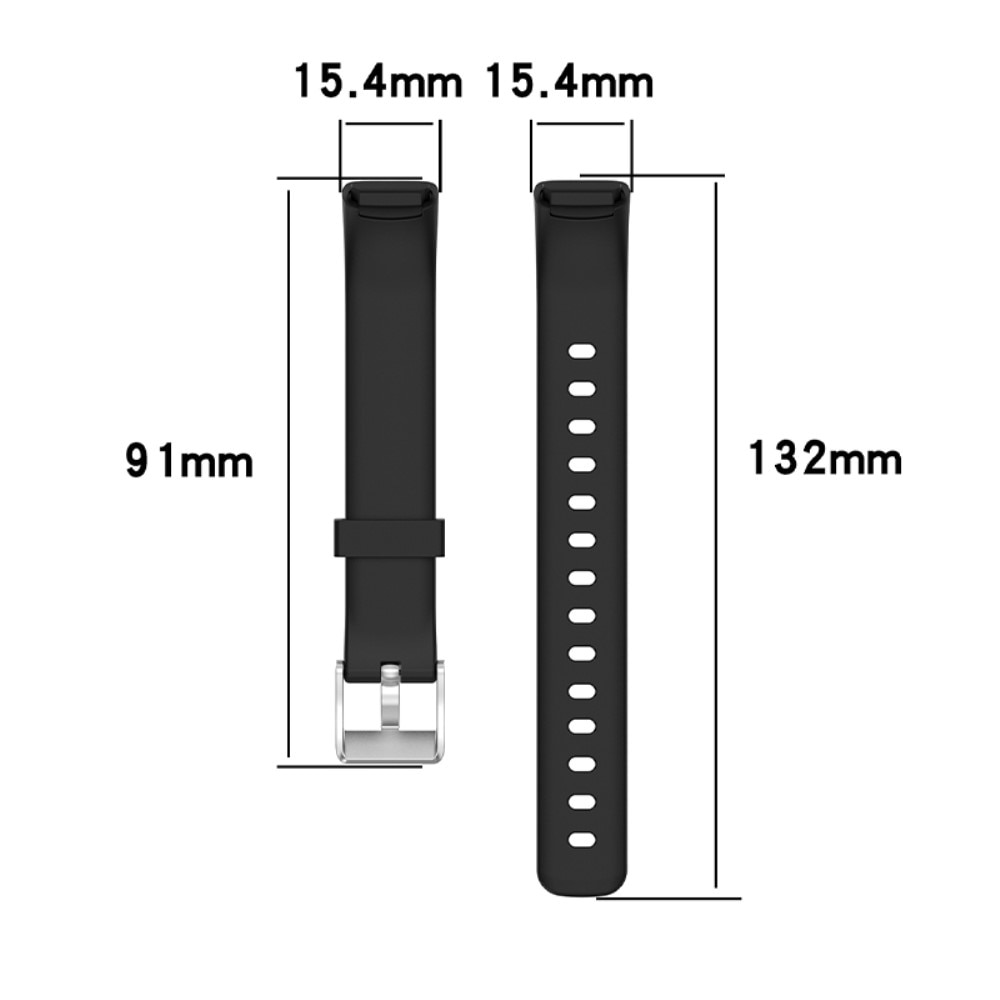 Correa de silicona para Fitbit Luxe, Negro