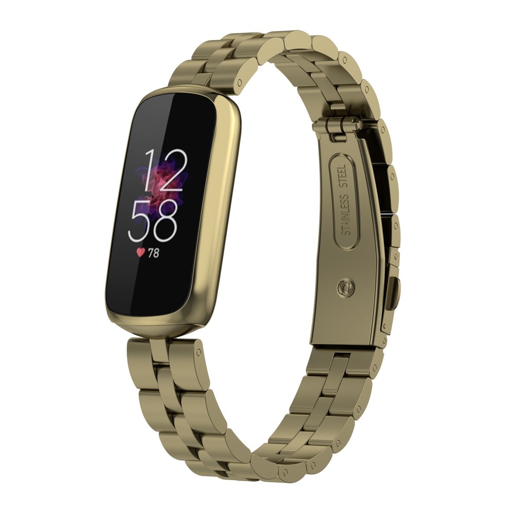 Correa de acero Fitbit Luxe Oro