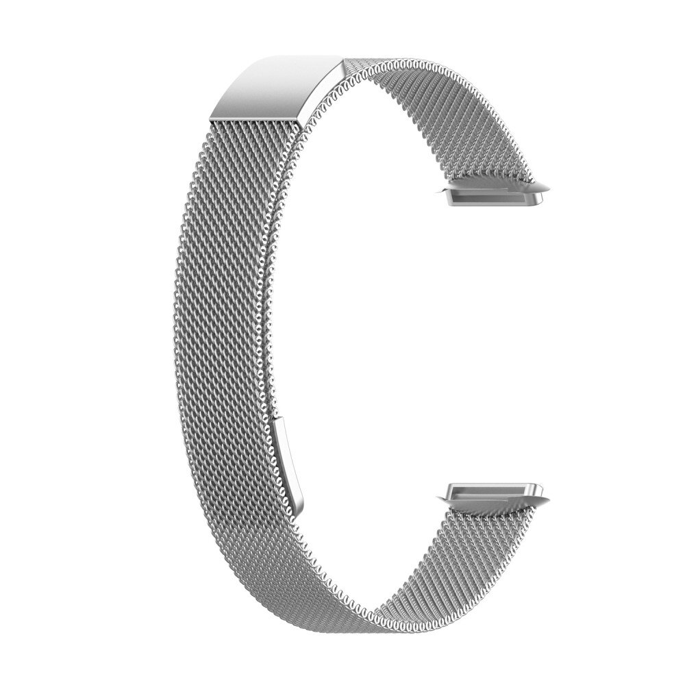 Pulsera milanesa para Fitbit Luxe, Plata
