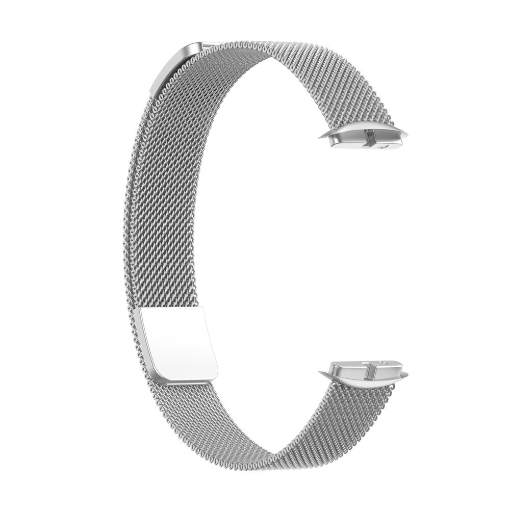 Pulsera milanesa para Fitbit Luxe, Plata