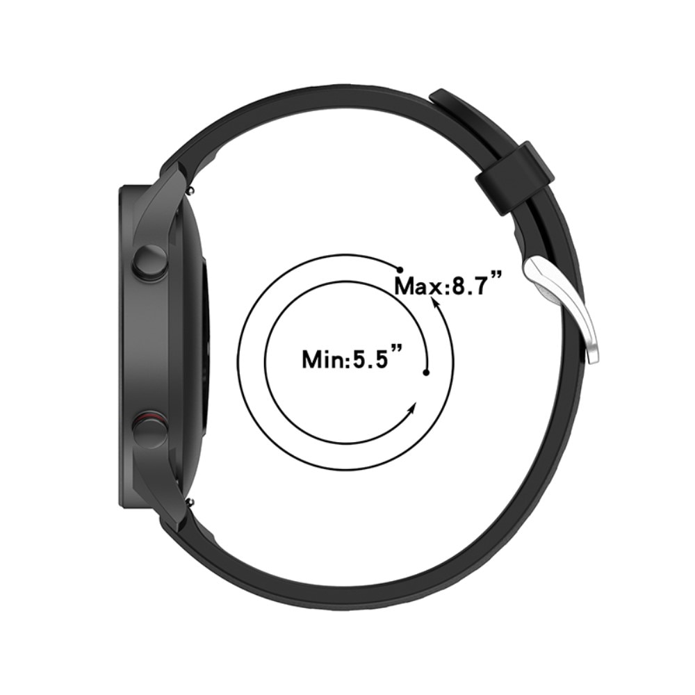Correa de silicona para Xiaomi Mi Watch, Negro
