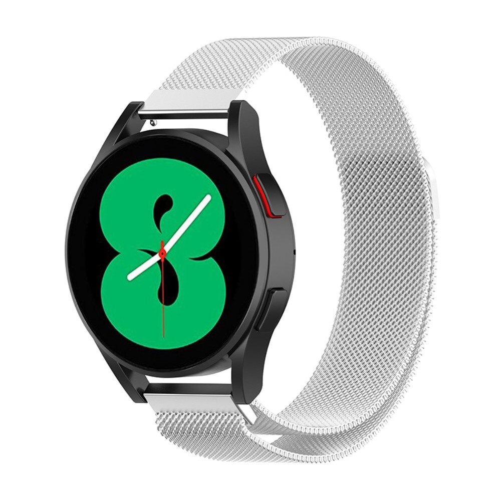 Pulsera milanesa para Samsung Galaxy Watch 5 40mm, Plata