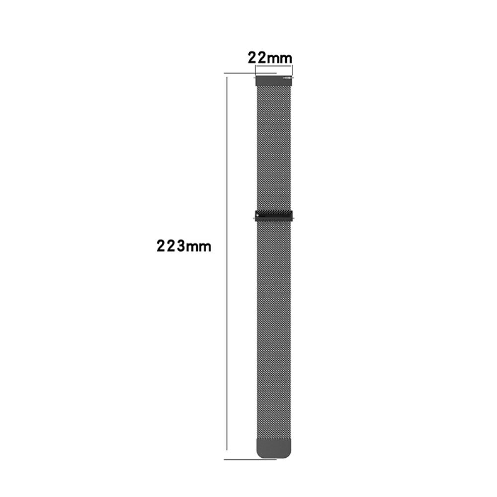 Pulsera milanesa para Samsung Galaxy Watch 5 40mm, Plata