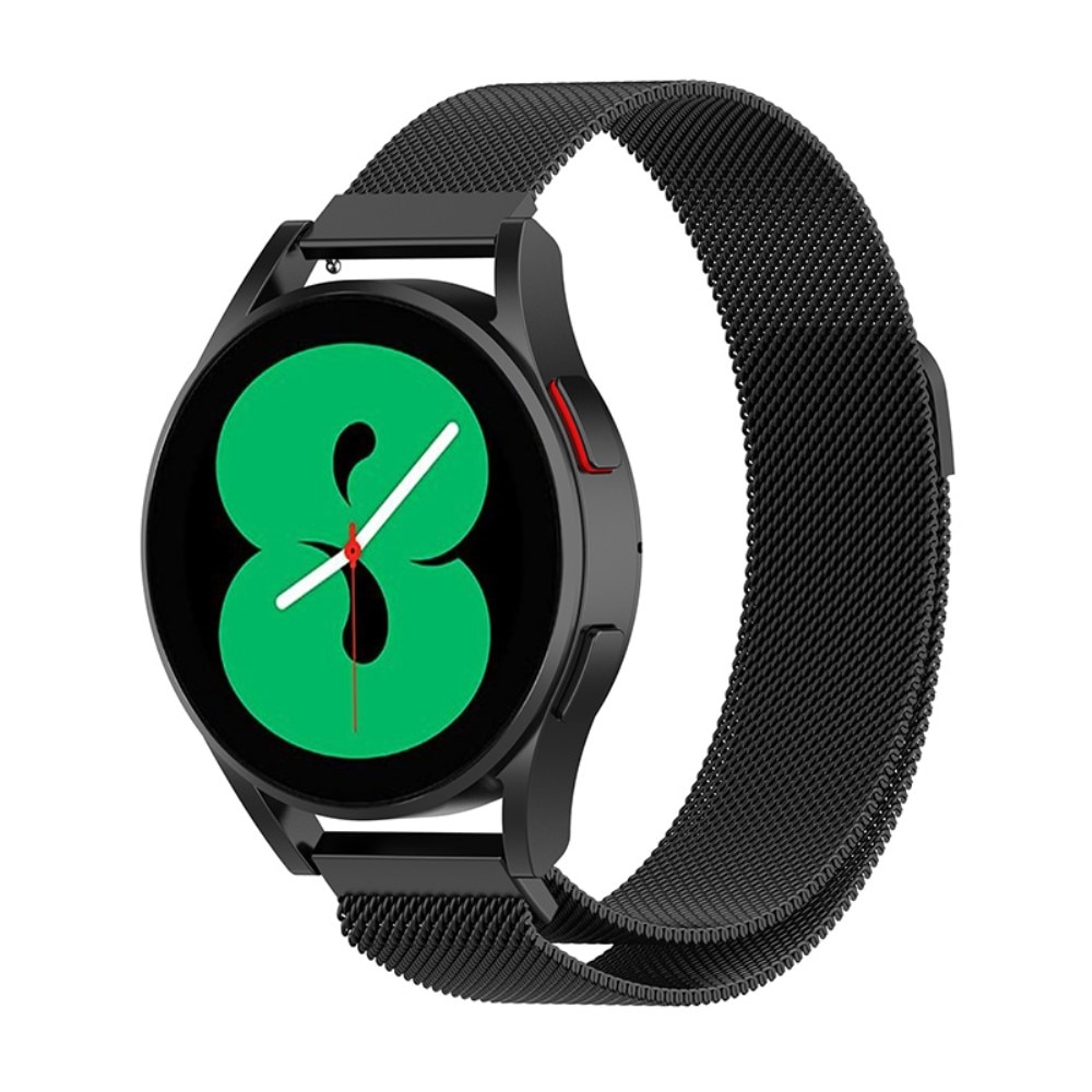 Pulsera milanesa para Samsung Galaxy Watch 5 44mm, Negro