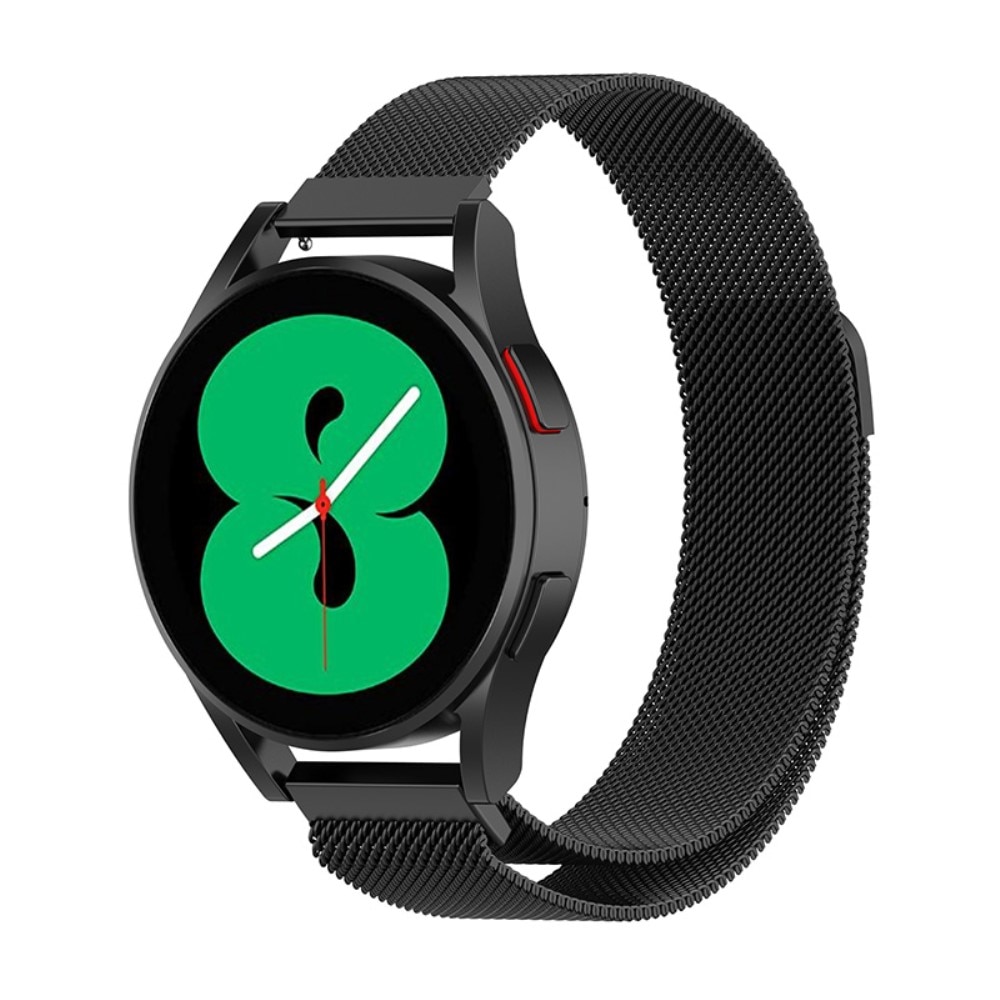 Pulsera milanesa para Samsung Galaxy Watch 5 44mm, negro