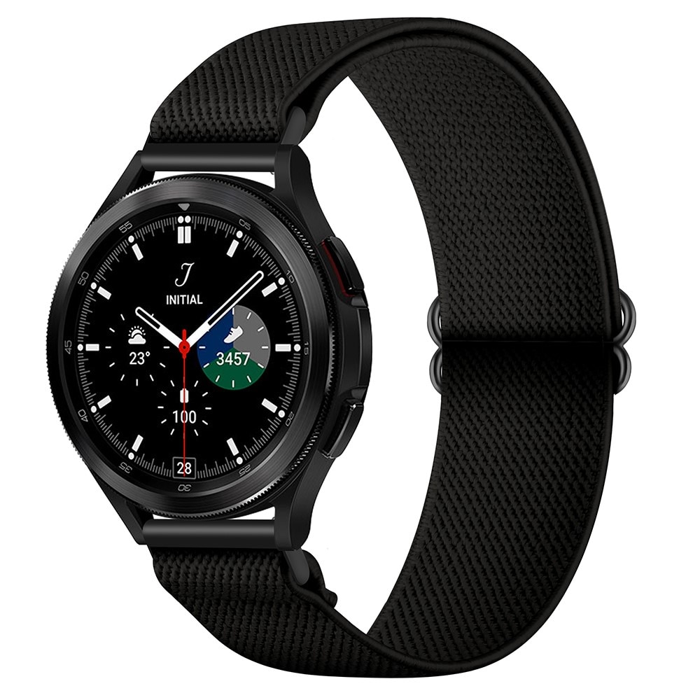 Correa elástica de nailon Samsung Galaxy Watch 5 Pro 45mm, Negro