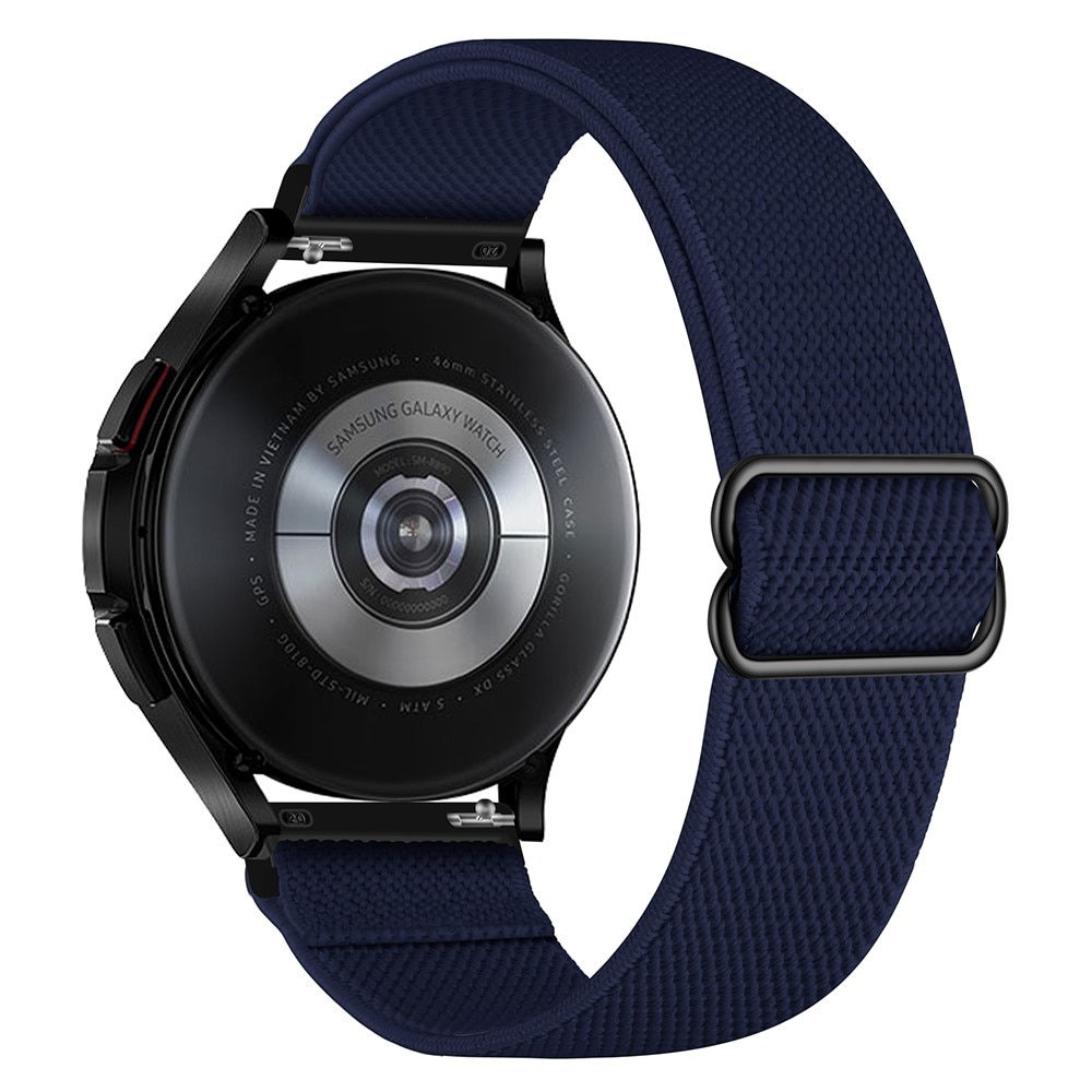 Correa elástica de nailon Samsung Galaxy Watch 4 40/42/44/46mm azul oscuro