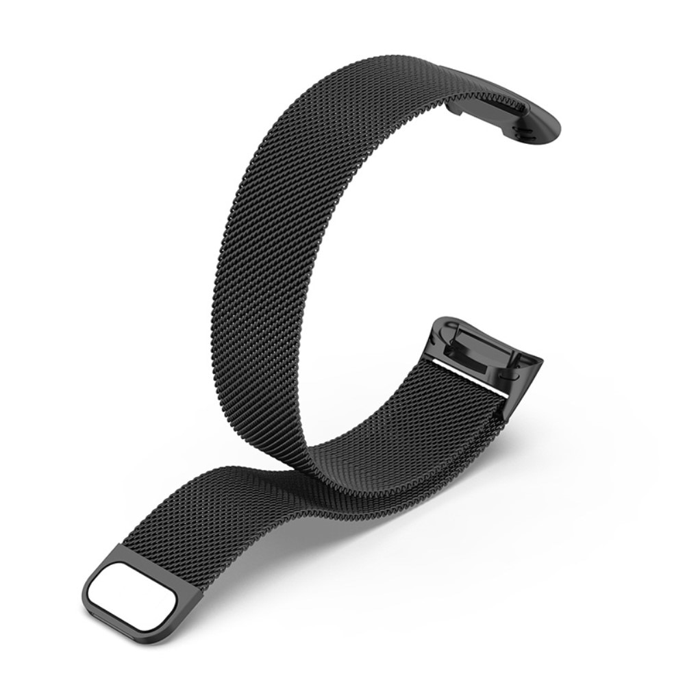 Pulsera milanesa para Fitbit Charge 6, Negro