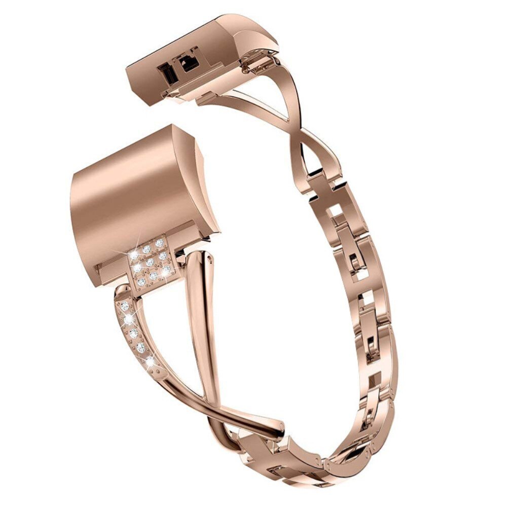 Correa Cristal Fitbit Charge 5 Rose Gold