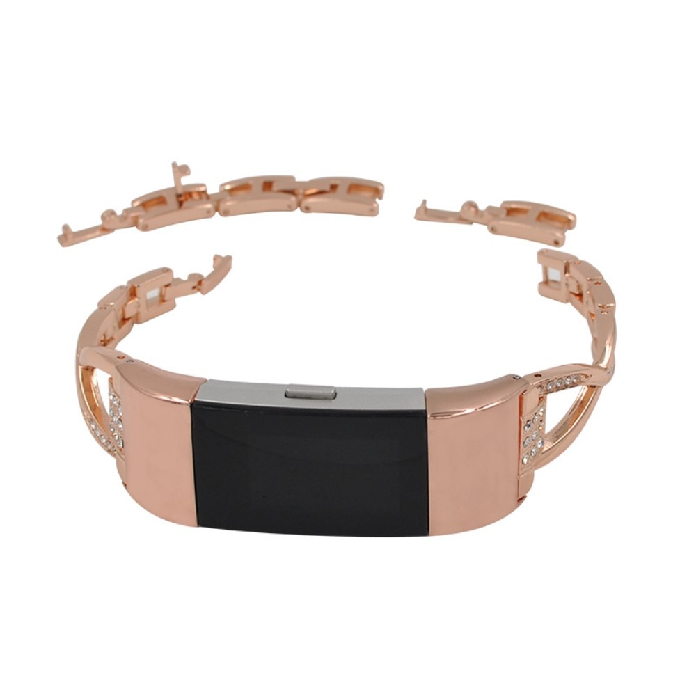 Correa Cristal Fitbit Charge 6 Rose Gold