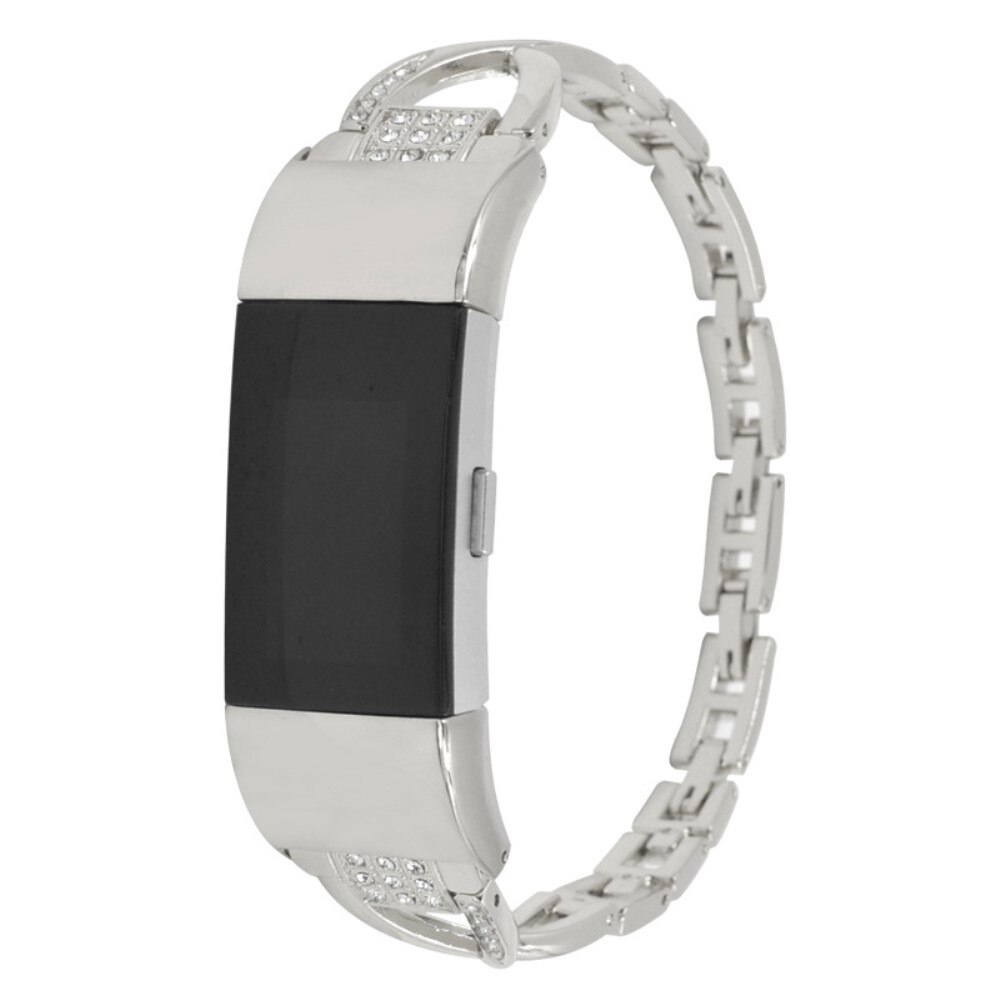 Correa Cristal Fitbit Charge 6 Plata