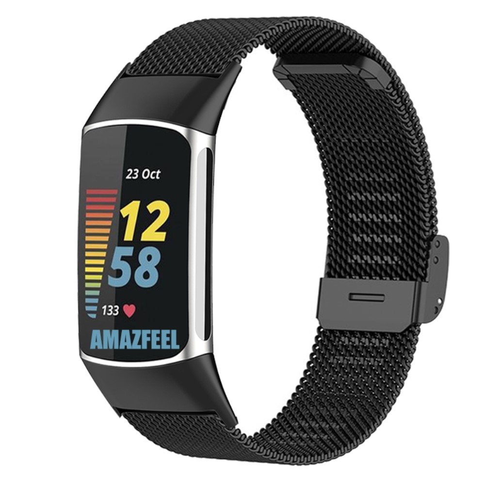 Correa de malla Fitbit Charge 5 Black